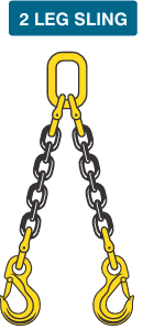 2 Leg chain sling available at Badger Brands