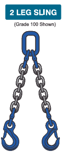2 Leg chain sling available at Badger Brands