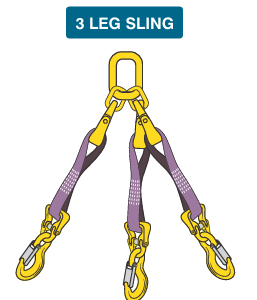 3 leg webbing sling available at Badger Brands