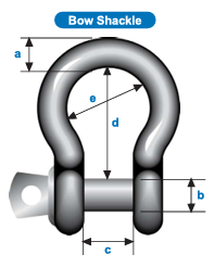 Commercial Bow Shackle available at Badger Brands