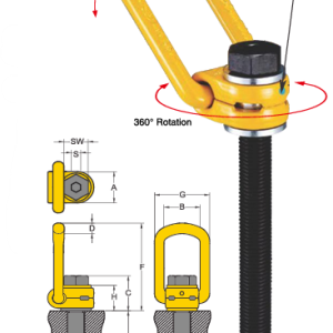 Lifting point extended bolt Lifting point extended bolt available at Badger Brands