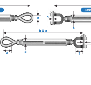 Heavy Duty turnbuckles available at Badger Brands