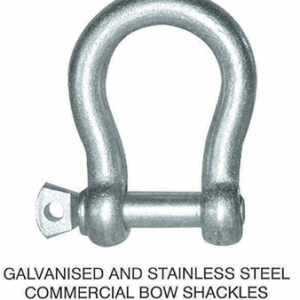 Galvanised and Stainless Steel Commercial Bow Shackles available at Badger Brands