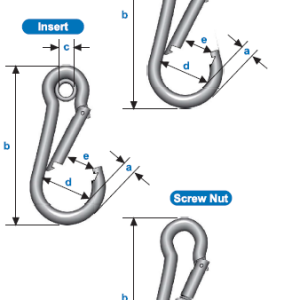 Carabine hooks available at Badger Brands